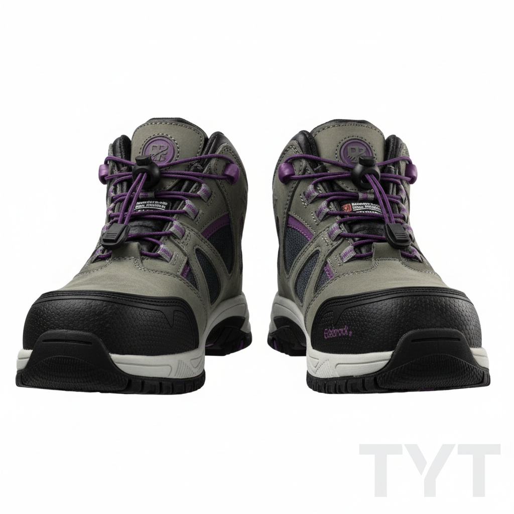 Botín Edelbrock mujer - Vista frontal con marca TYT