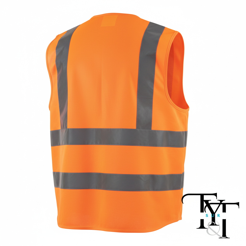 Chaleco Reflectante 1 Bolsillo - Vista Trasera