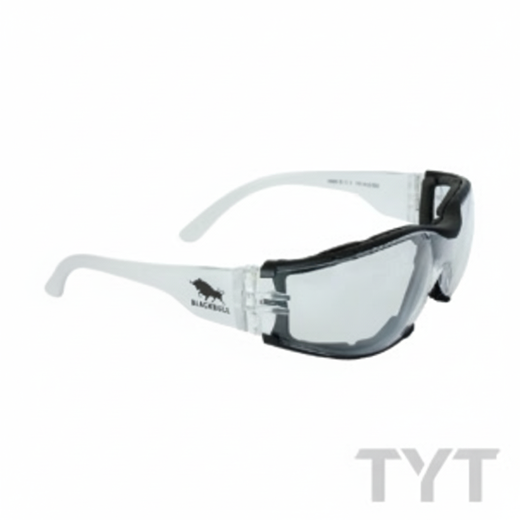 Lente Black Bull B3000 claro - Vista lateral con marca TYT