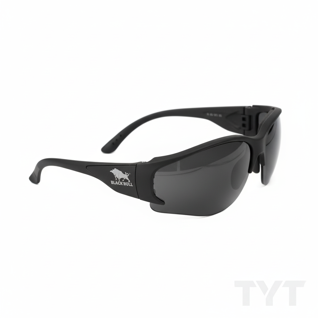 Lente Black Bull B3000 oscuro - Vista lateral con marca TYT