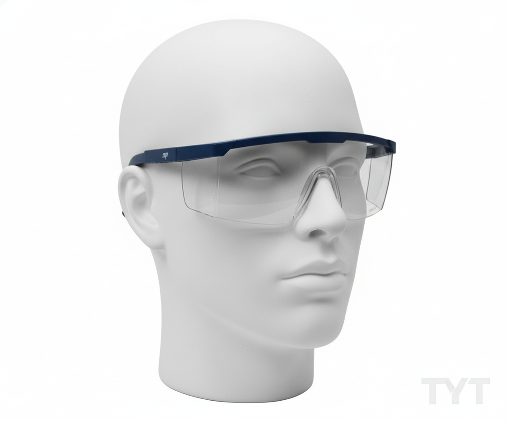 Lente Steelpro Nitro Cobalto en cabeza de yeso con marca TYT