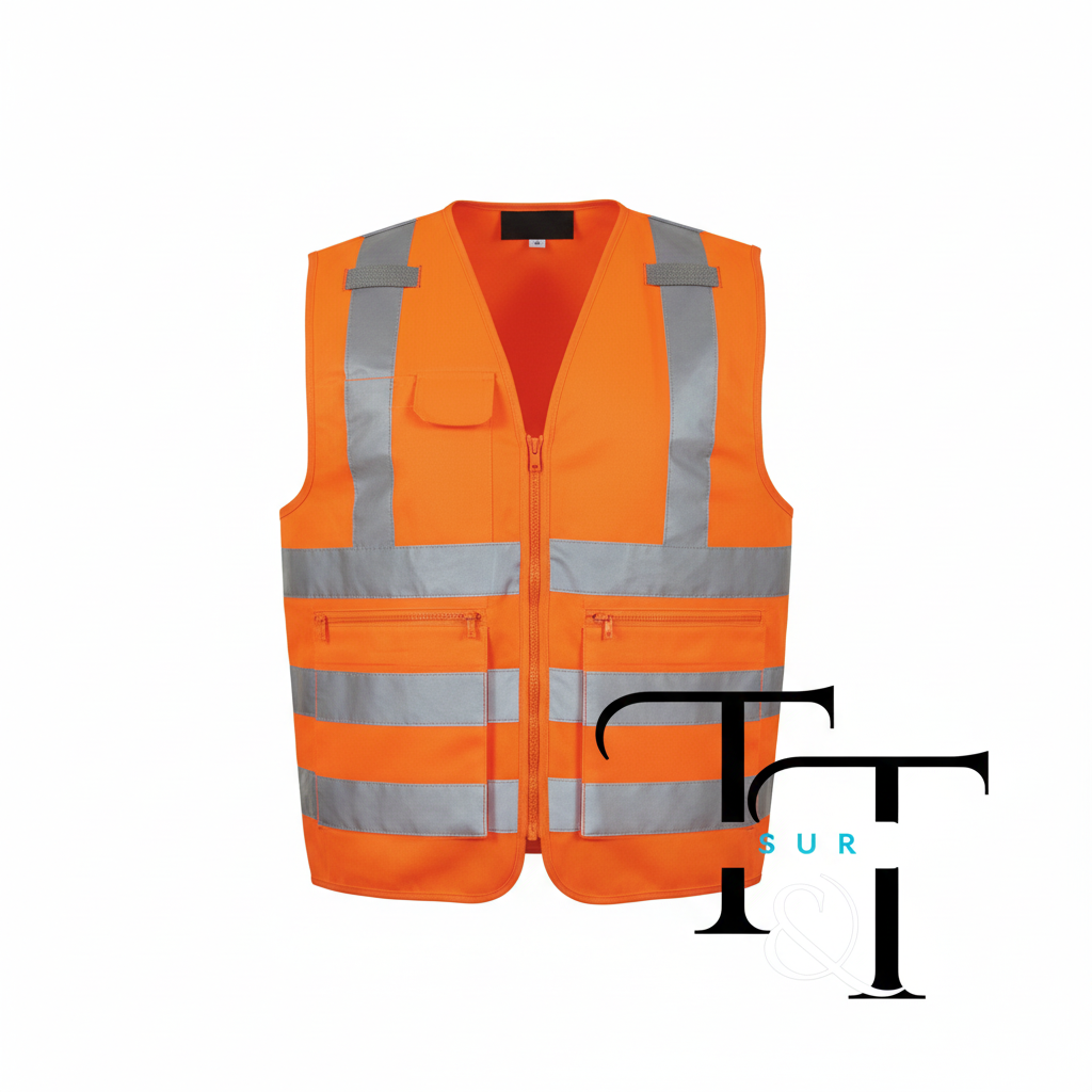 Vista frontal del chaleco 360°