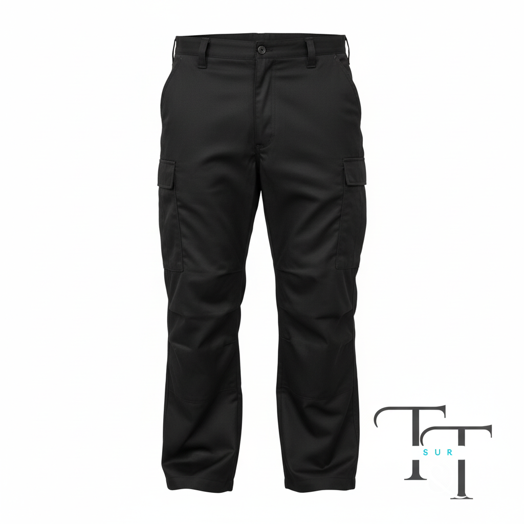 Vista frontal del pantalón de seguridad