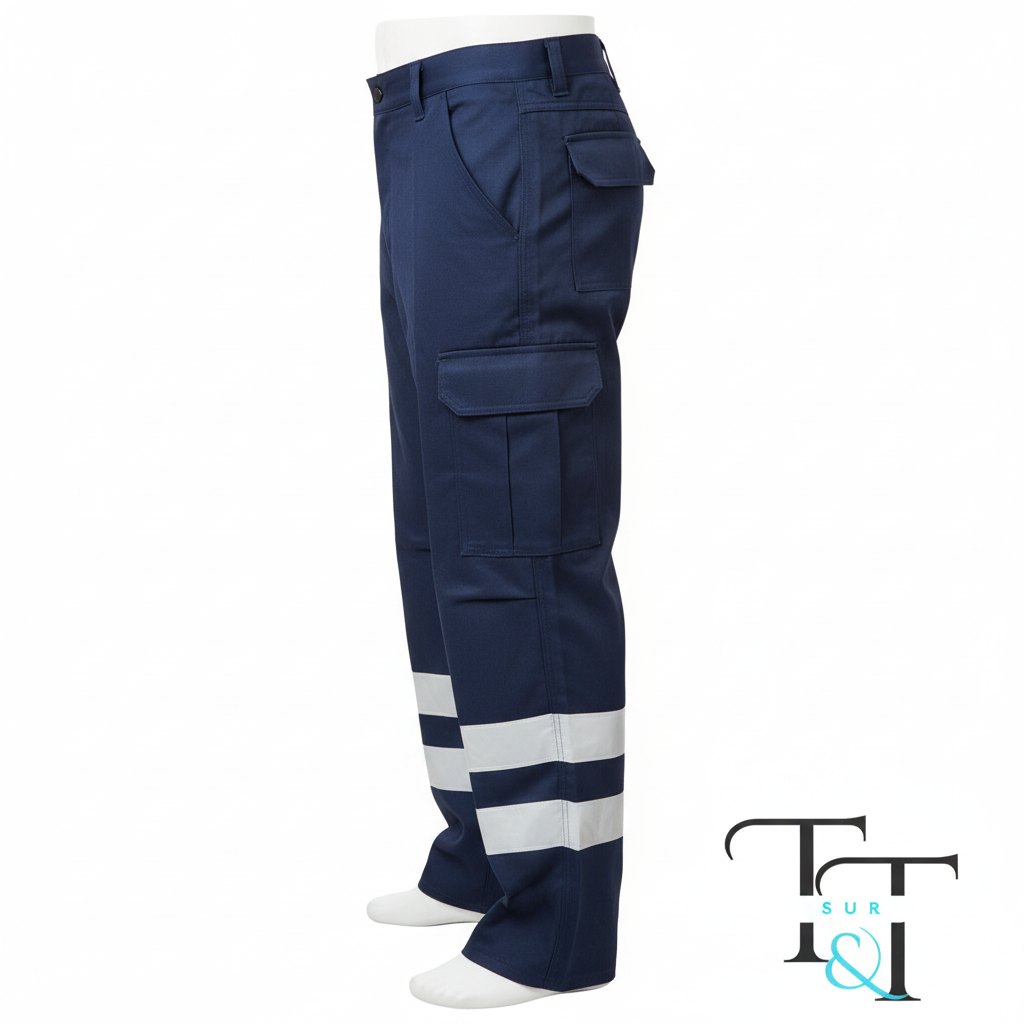 Vista lateral del pantalón