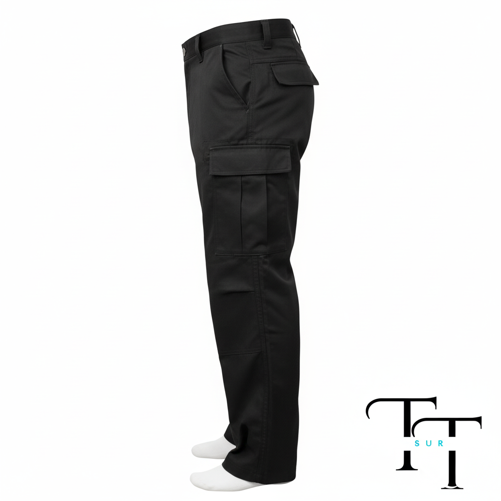 Vista lateral del pantalón