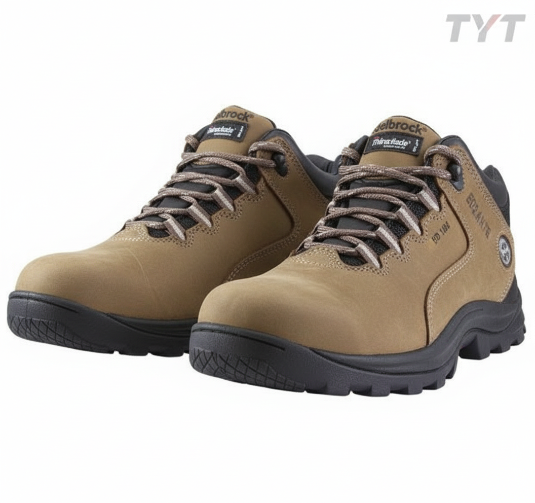 Zapato Edelbrock ED 106 Plus - Vista frontal con marca TYT